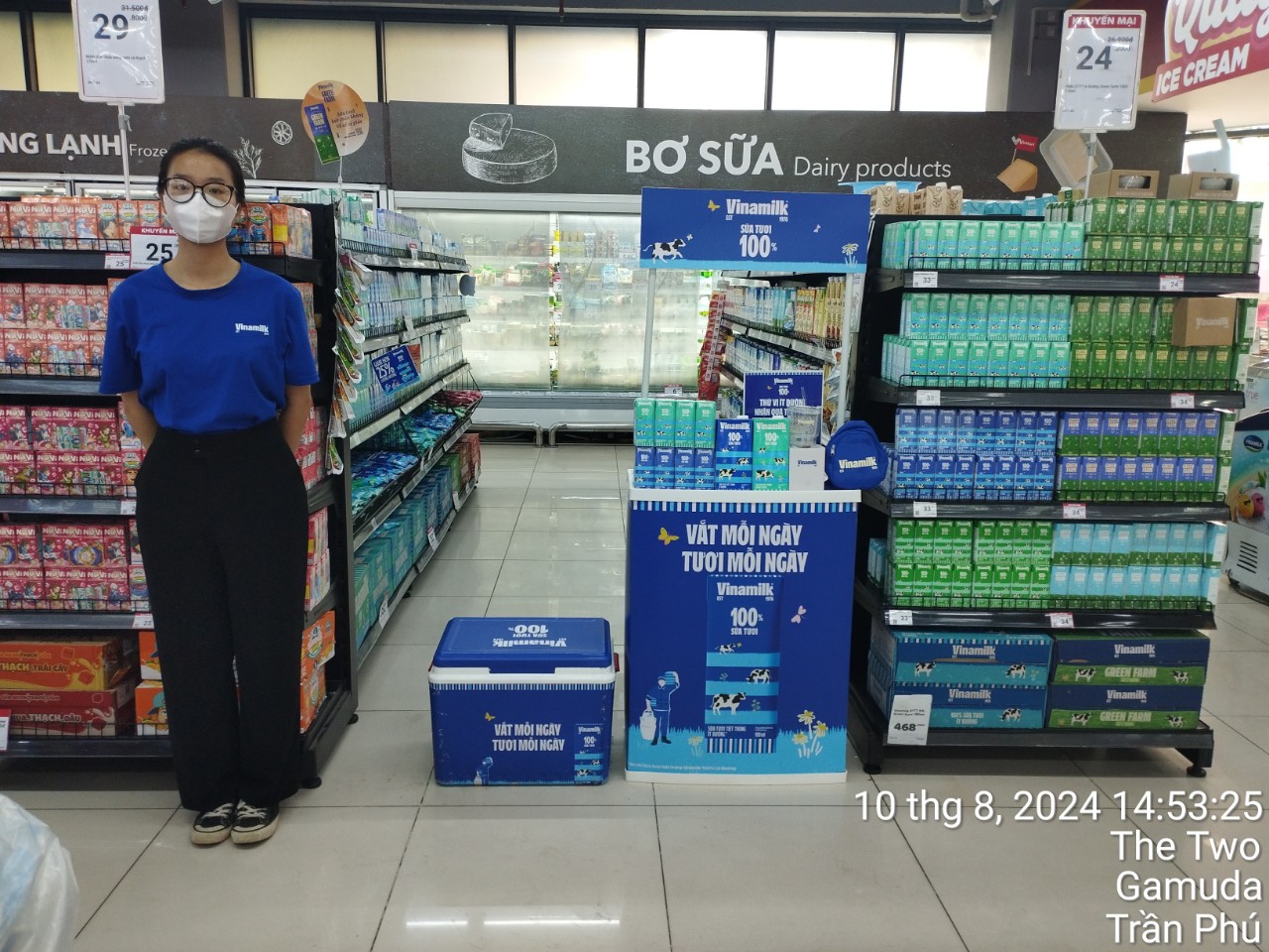 ANH GIA KHANG EVENT – TRIỂN KHAI CHƯƠNG TRÌNH ACTIVATION INLINE KÊNH SIÊU THỊ CHO VINAMILK TOÀN QUỐC